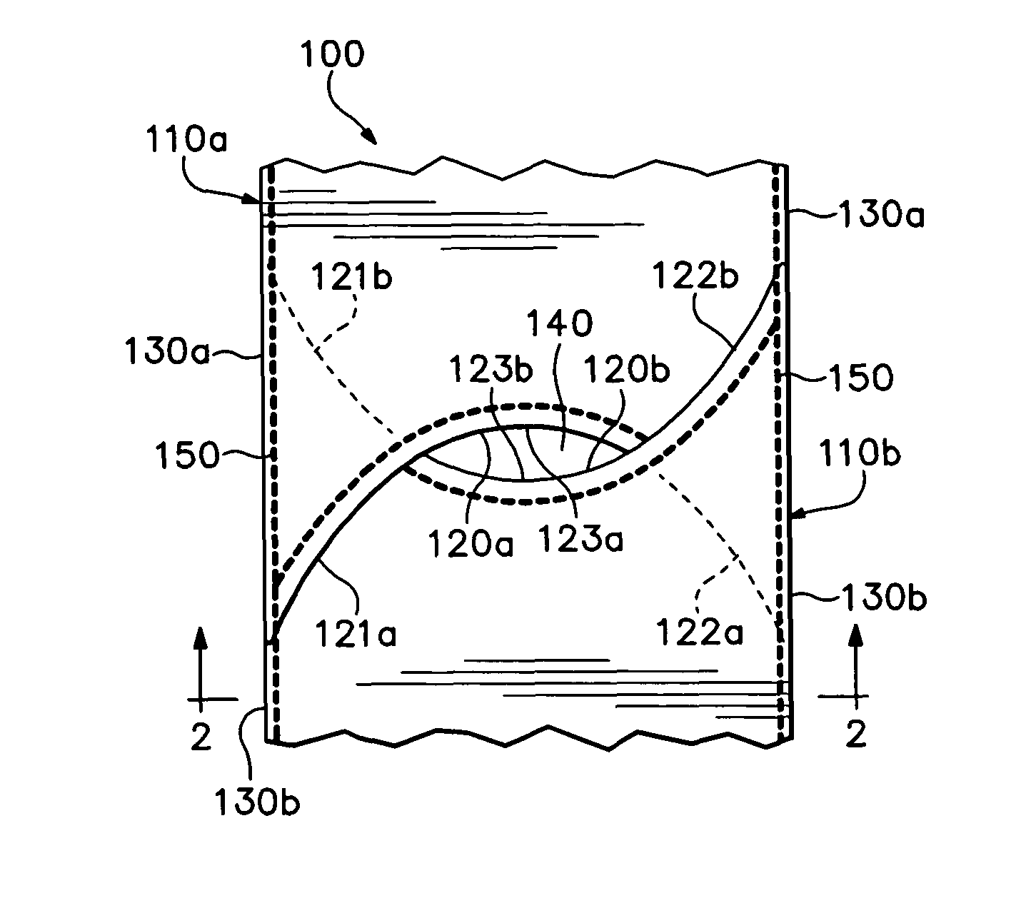 Overlapping element