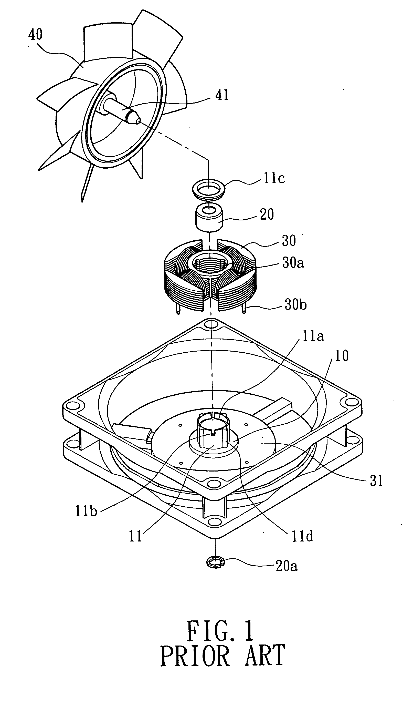 Axial tube assembly for a motor