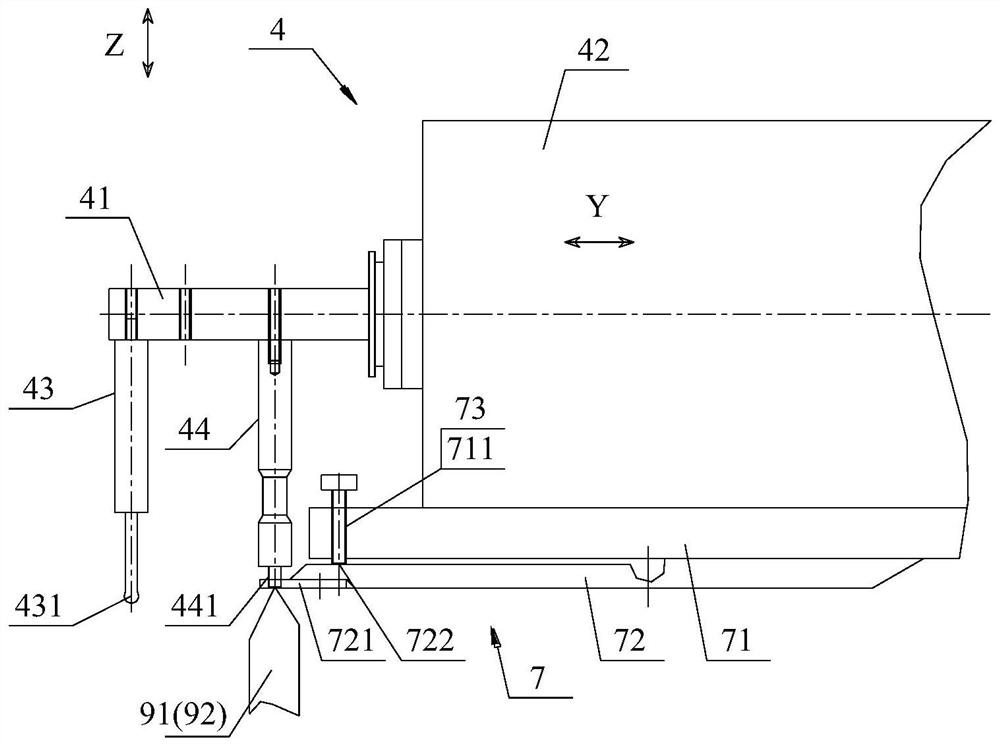 Vertical cutter installing machine