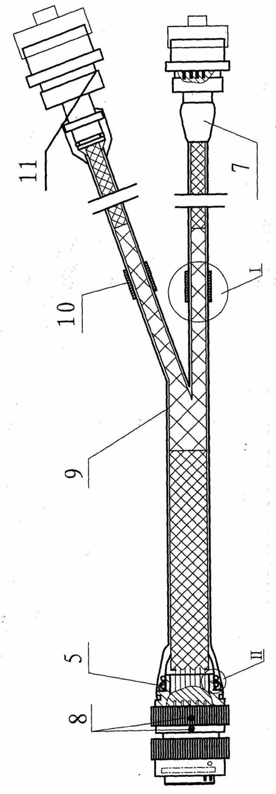 A servo system control cable assembly