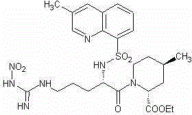 Preparation method of argatroban intermediate