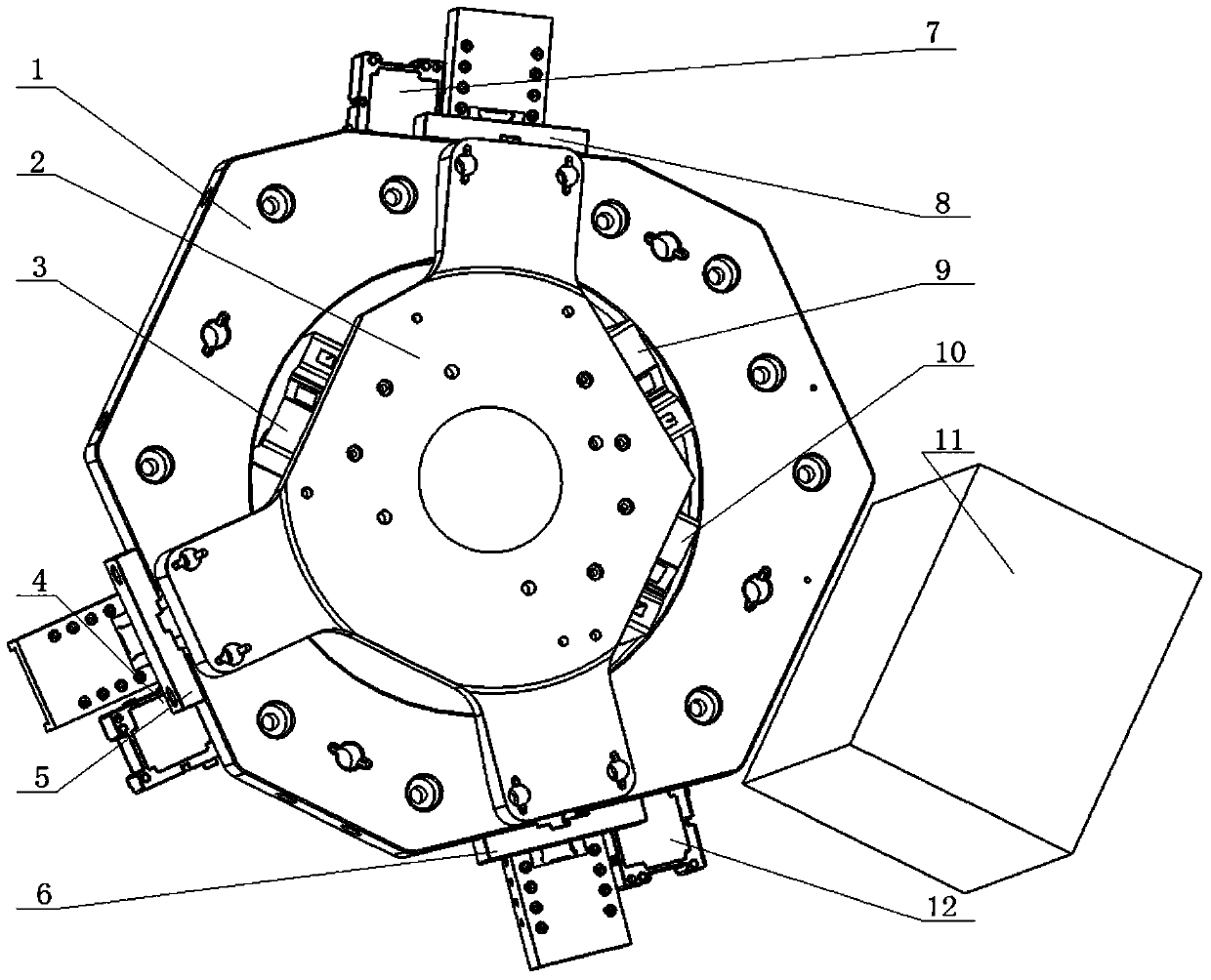 Control method for immersed photoetching immersion head pose regulating mechanism