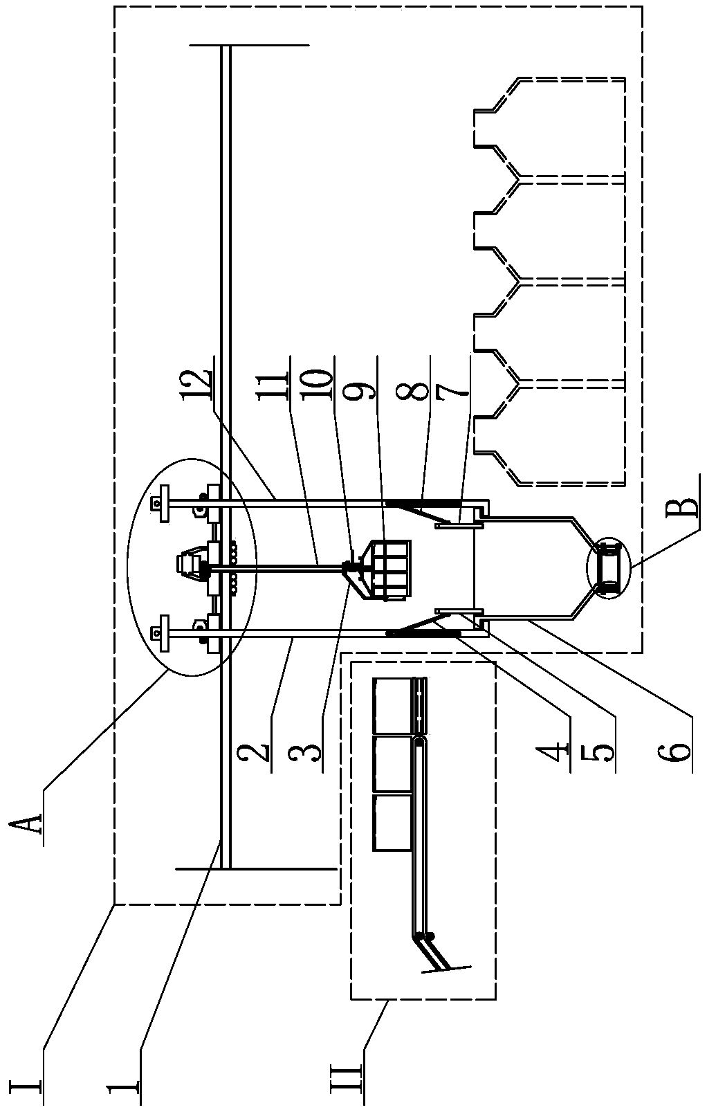 Dust-free feeding and charging equipment for high-strength abrasion-resistant castables