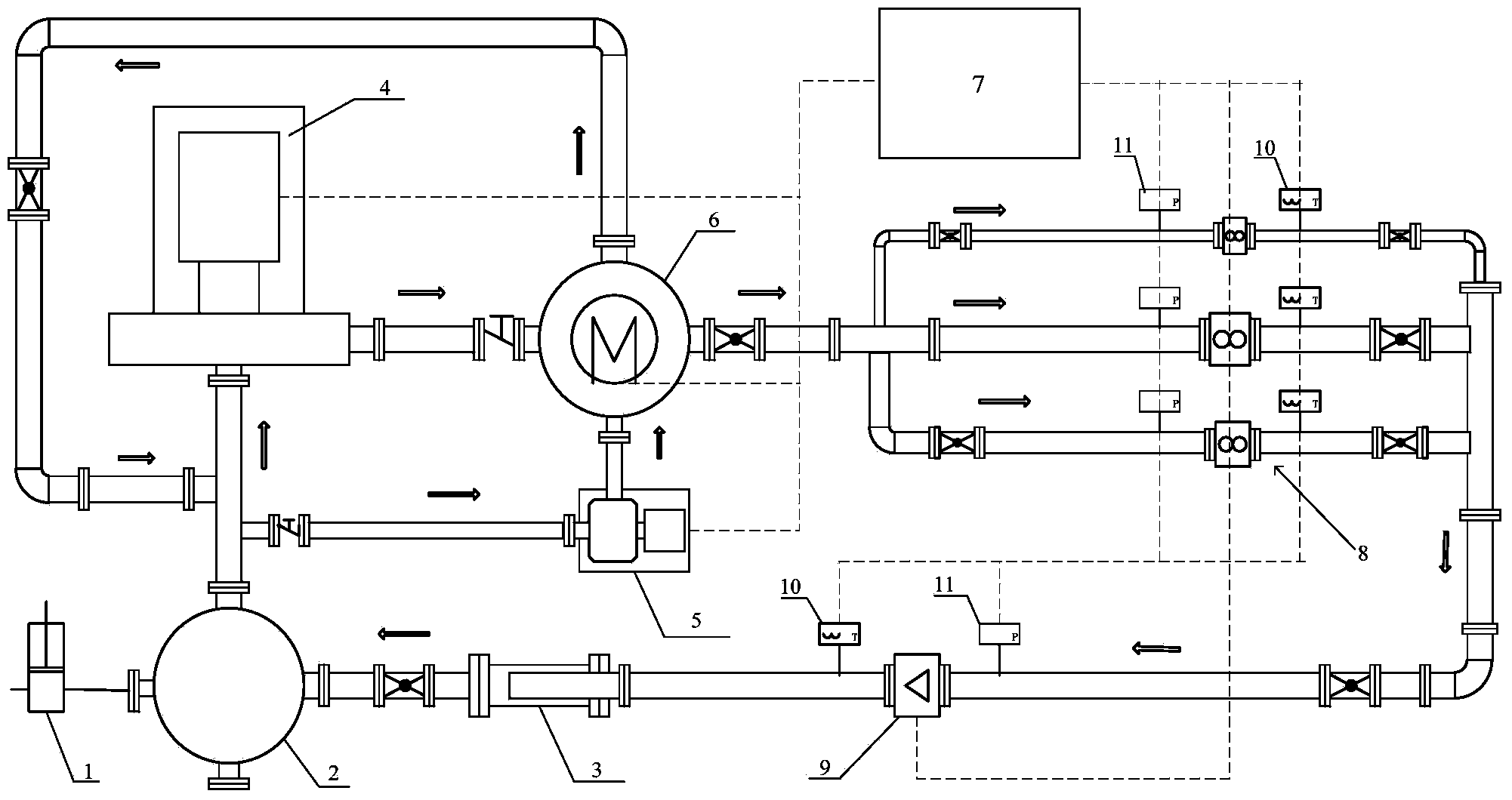 Gas flow standard device and application method thereof