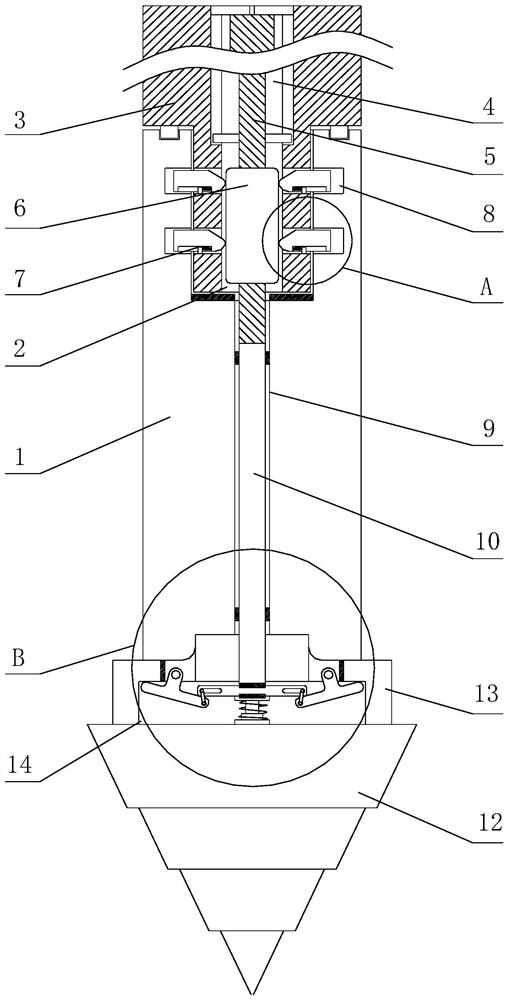 Petroleum machinery mounting drilling tool and mounting method thereof