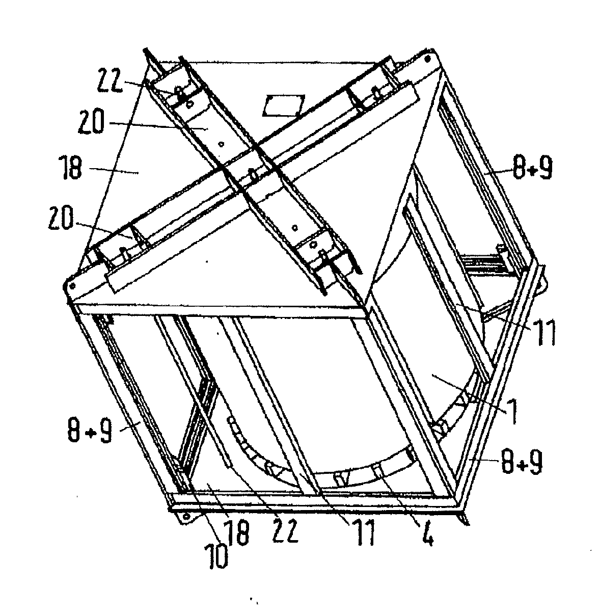 Transport housing for a coil or a coil block