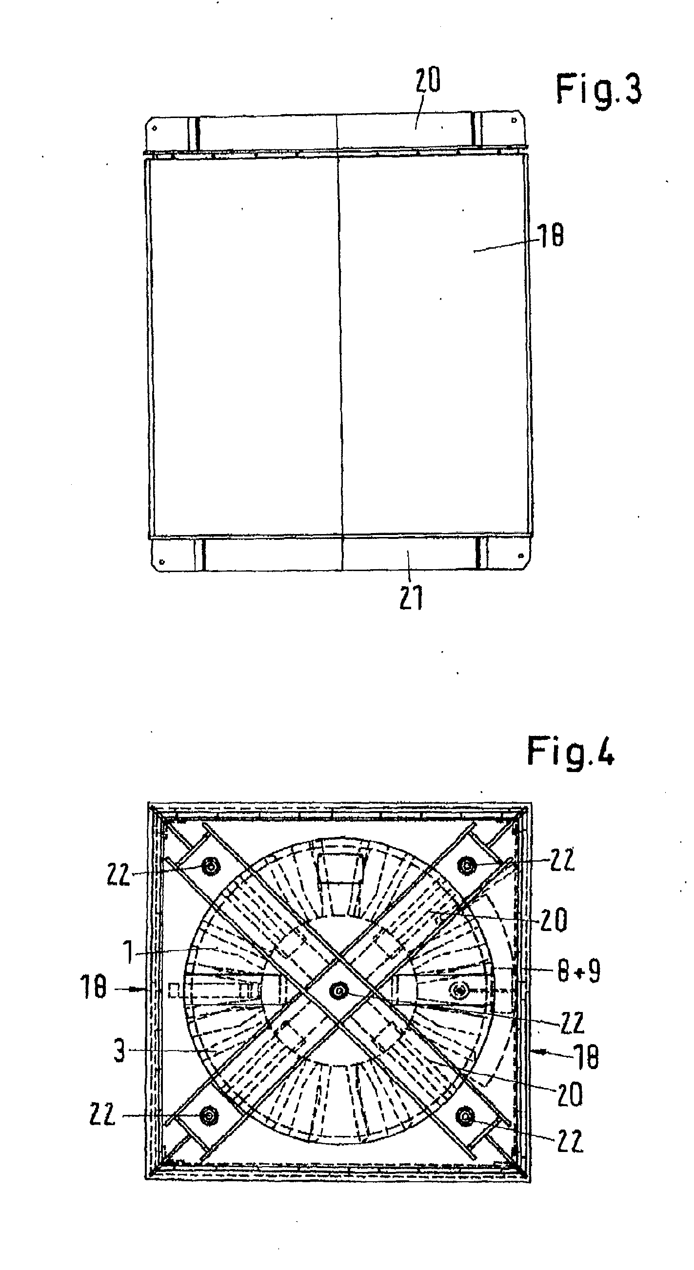 Transport housing for a coil or a coil block