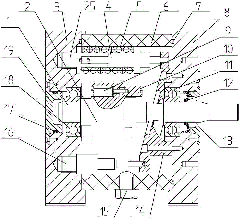 Device for measuring stirring loss caused by high-speed rotating element of axial plunger pump/motor