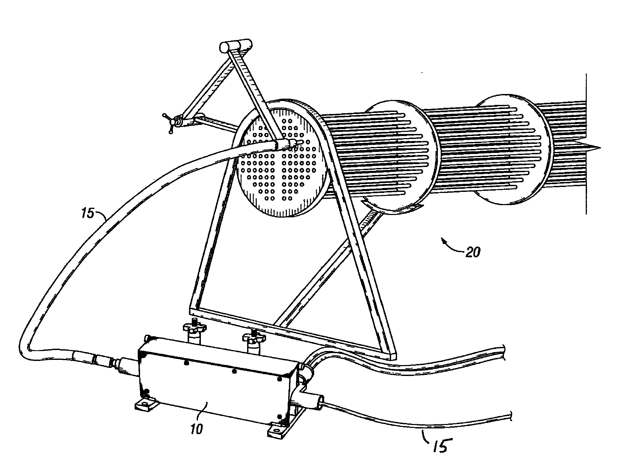 Driving apparatus for one or more cleaning lances