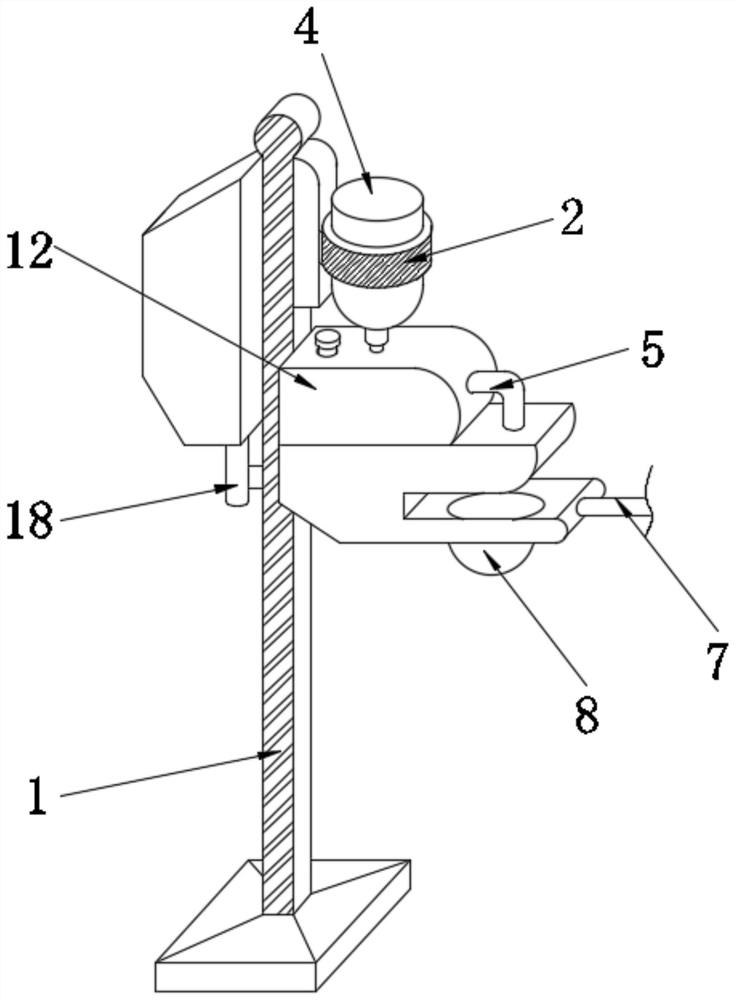 Enteral nutritional agent conveying device for postoperative rehabilitation of critical patients