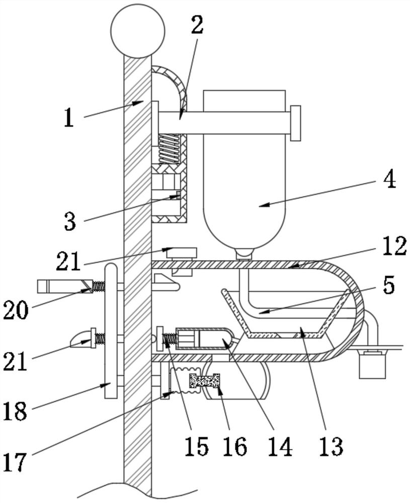 Enteral nutritional agent conveying device for postoperative rehabilitation of critical patients