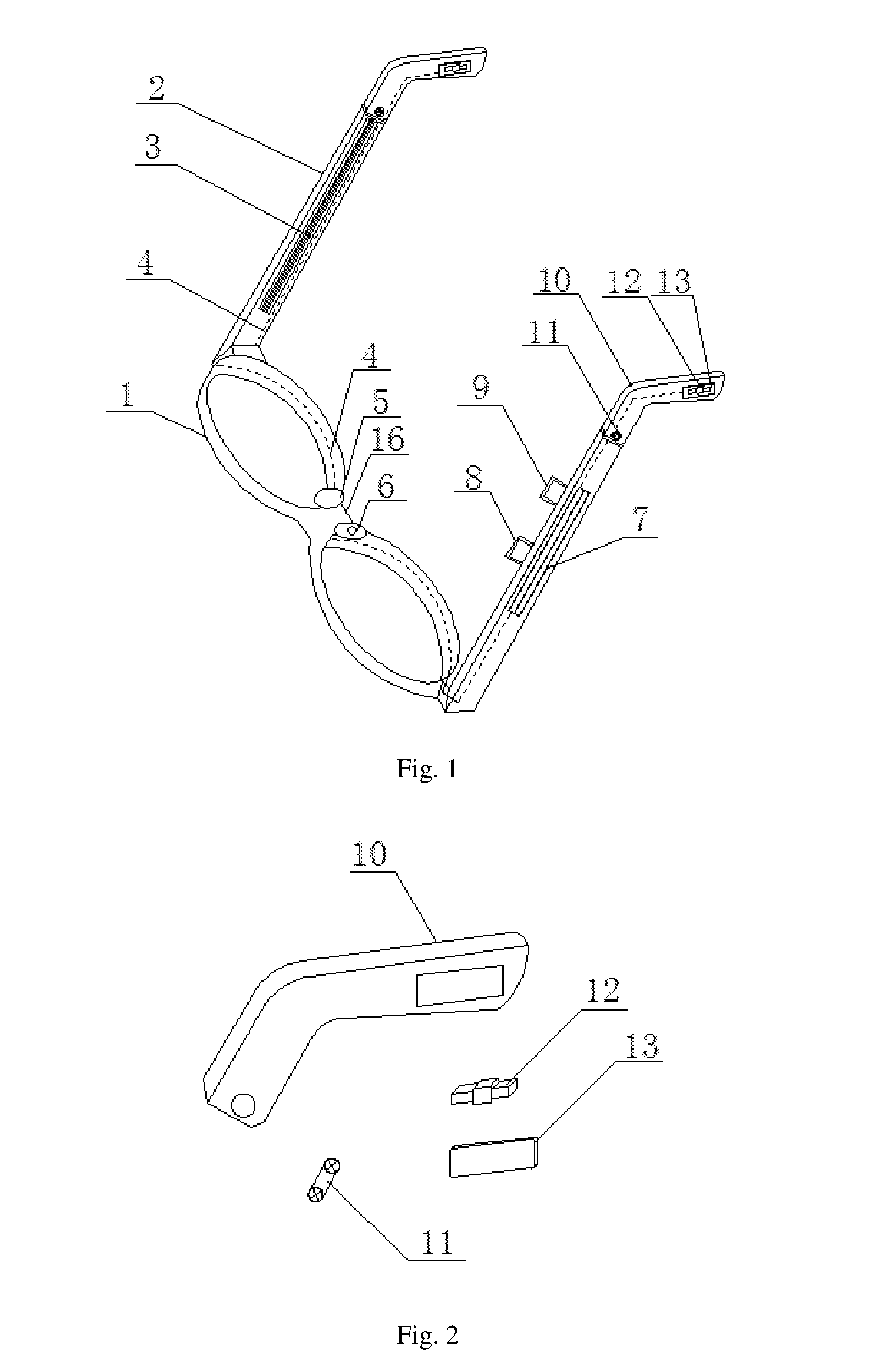 Lightweight Bone Conduction Bluetooth Glasses