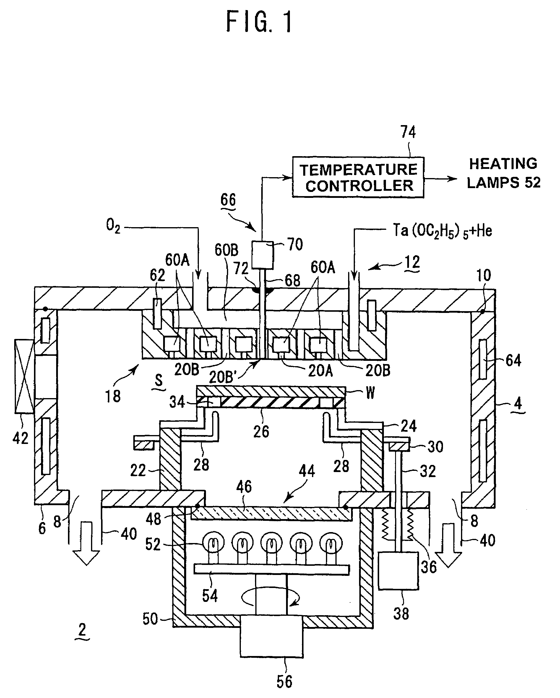 Shower head structure for processing semiconductor