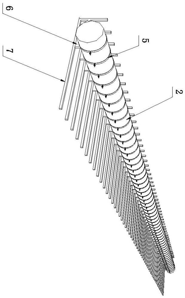 Method for in-place installation of water supply pipeline in lower belly of bridge