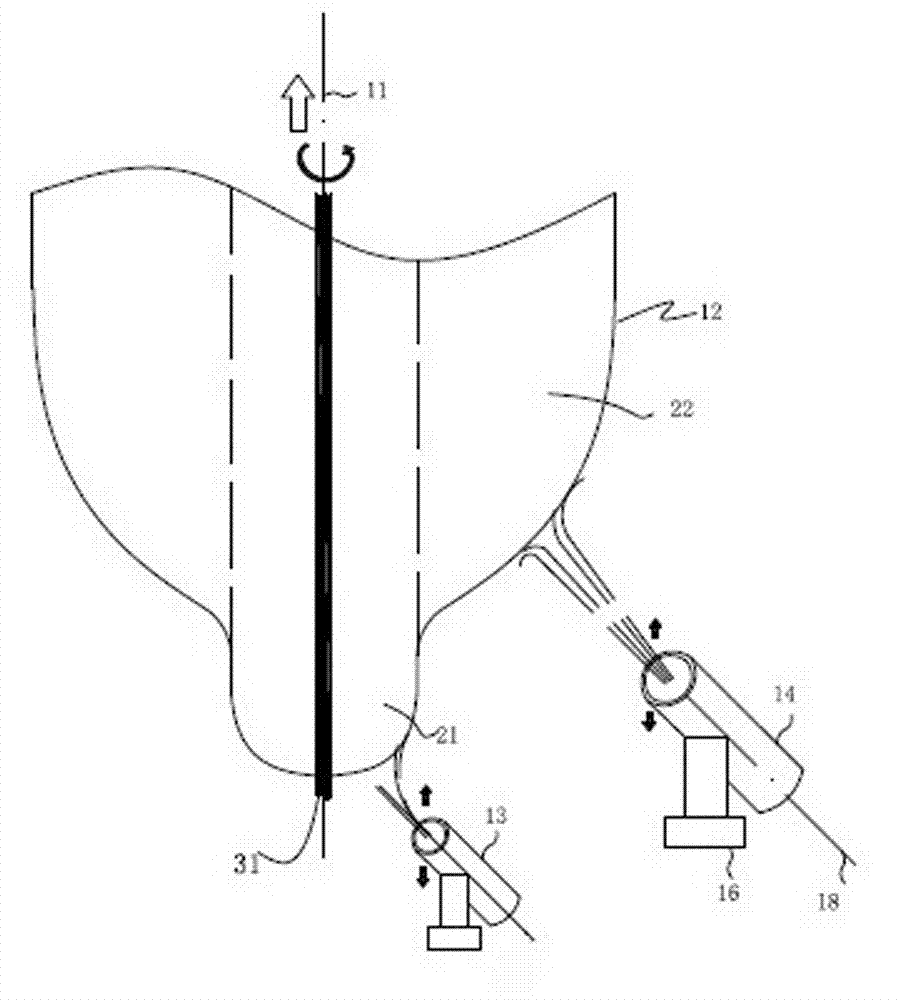 Method for preparing low water peak optical fiber preform