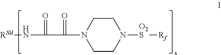 Flurochemical piperazine carboxamides