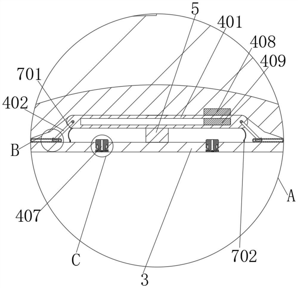 Efficient mineral separation device for tunnel excavation