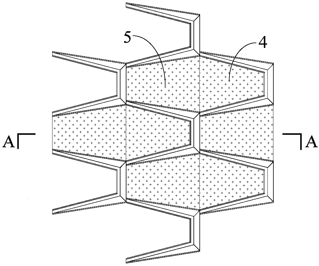 Open frame low wind resistance fish scale curtain wall structure and its installation method