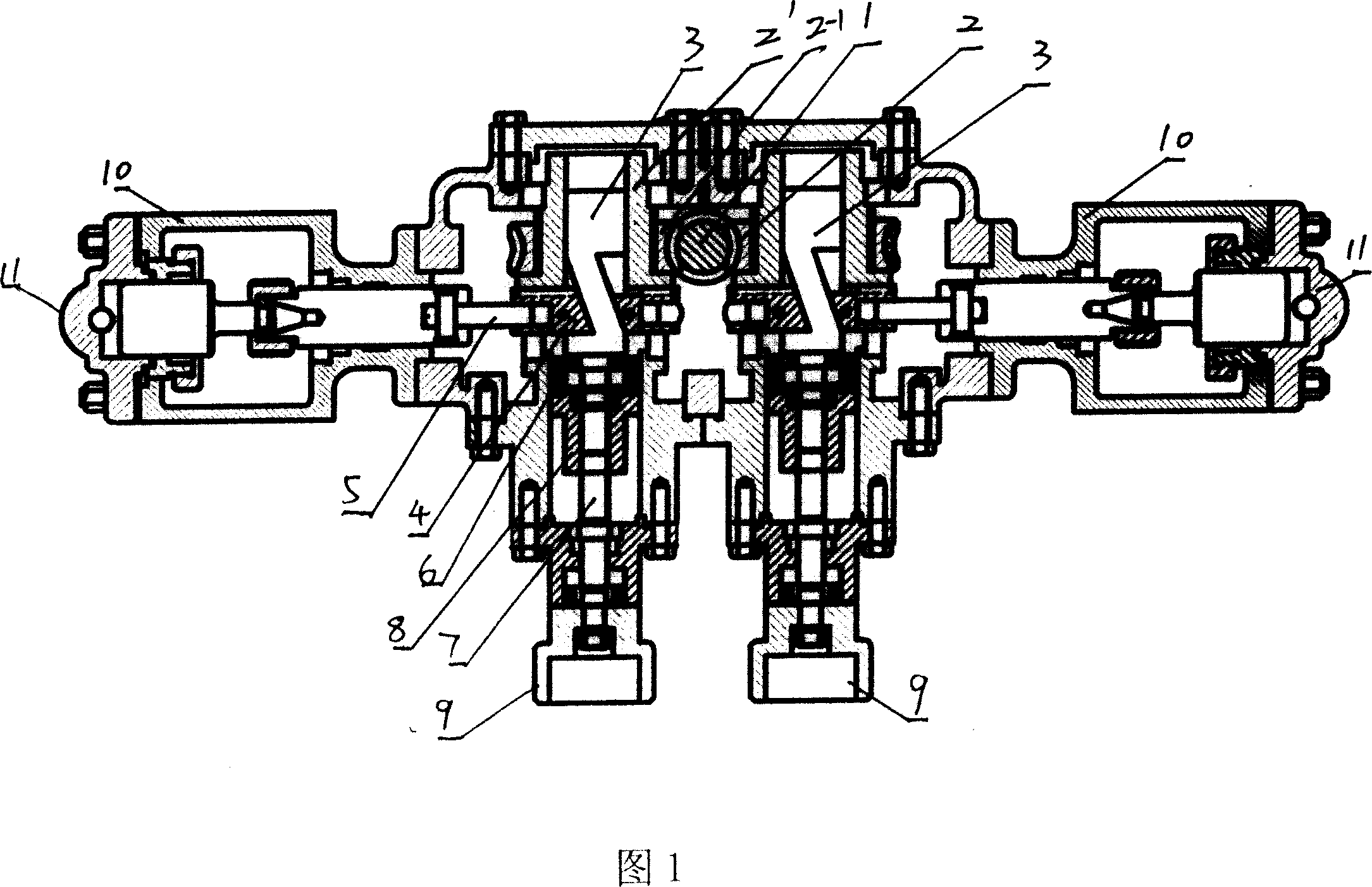 Polygonal crankshaft of metering pump