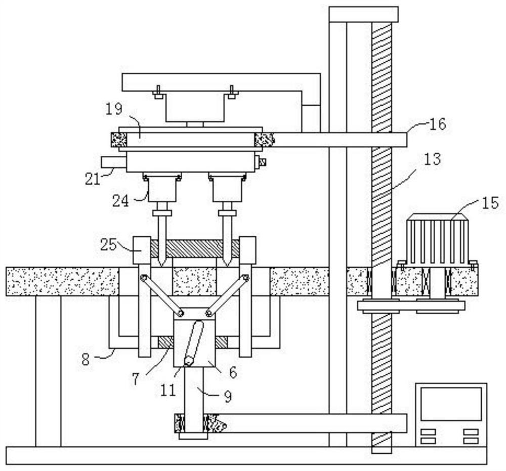 A clamping mechanism for drilling a circular seat plate of a circular seat