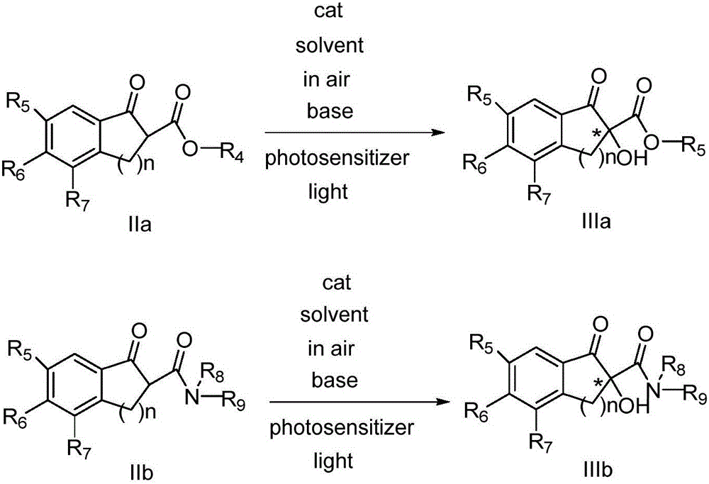 Novel method for asymmetric alpha-hydroxylation of photo-oxygenation beta-dicarbonyl compound based on C-2' phase transfer catalyst