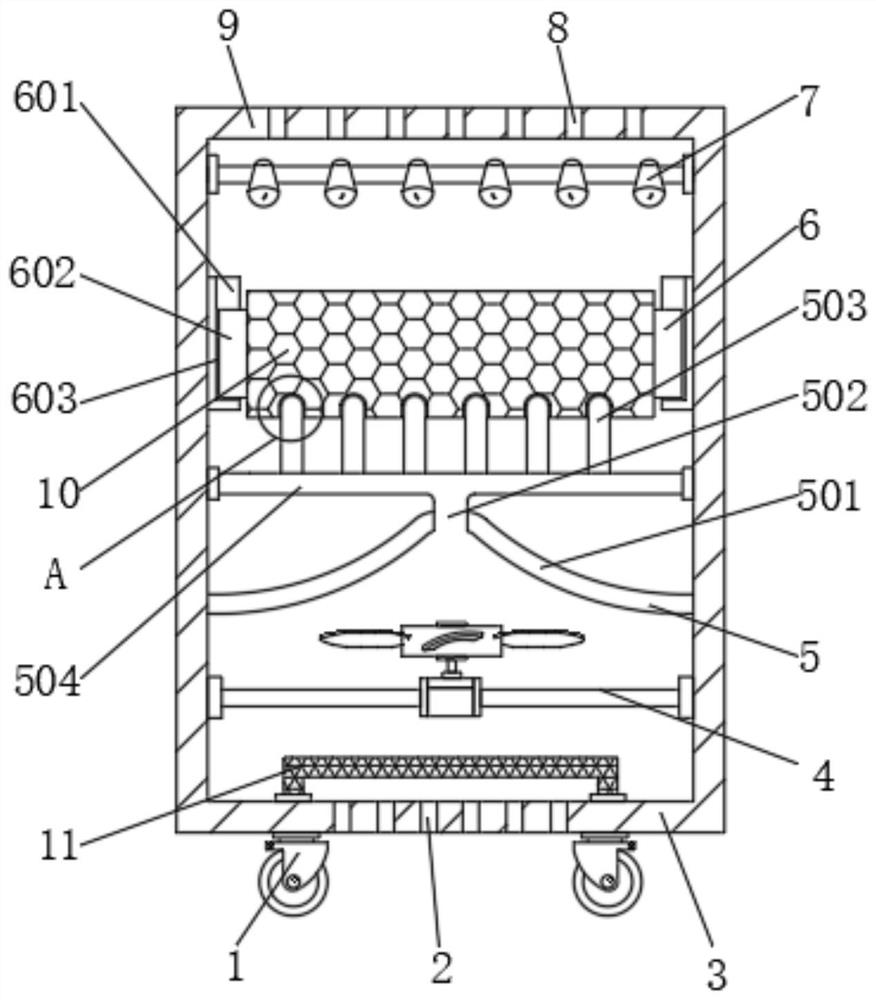 Indoor waste gas treatment device capable of removing formaldehyde