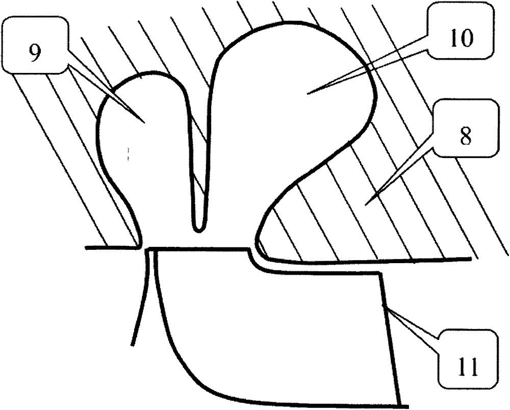 Switchable double-inlet asymmetric turbine volute