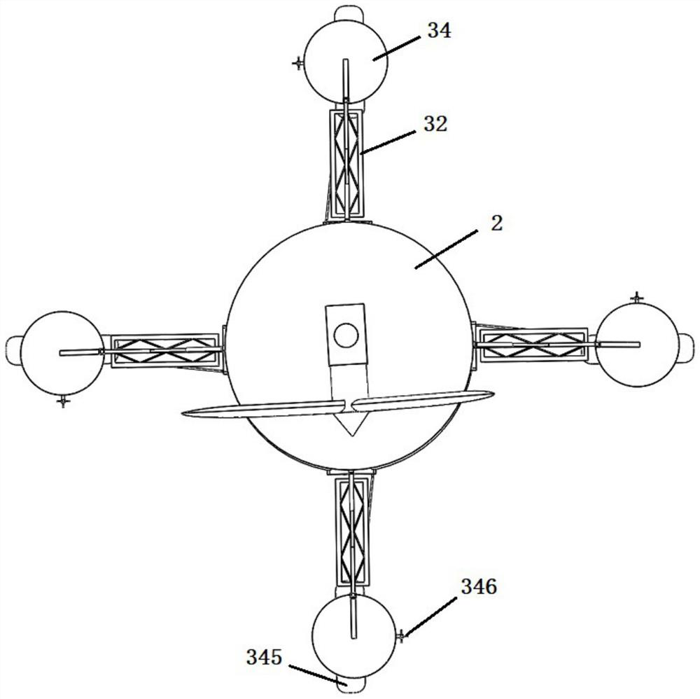 Wind energy-wave energy power generation device based on floating platform and working method of wind energy-wave energy power generation device