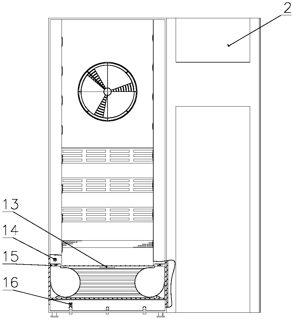 Efficient energy-saving information equipment cabinet and energy-saving control method thereof