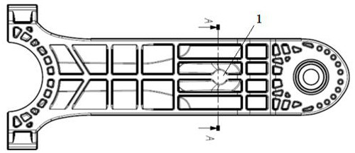 The structure and design method of the gate position of injection molded parts