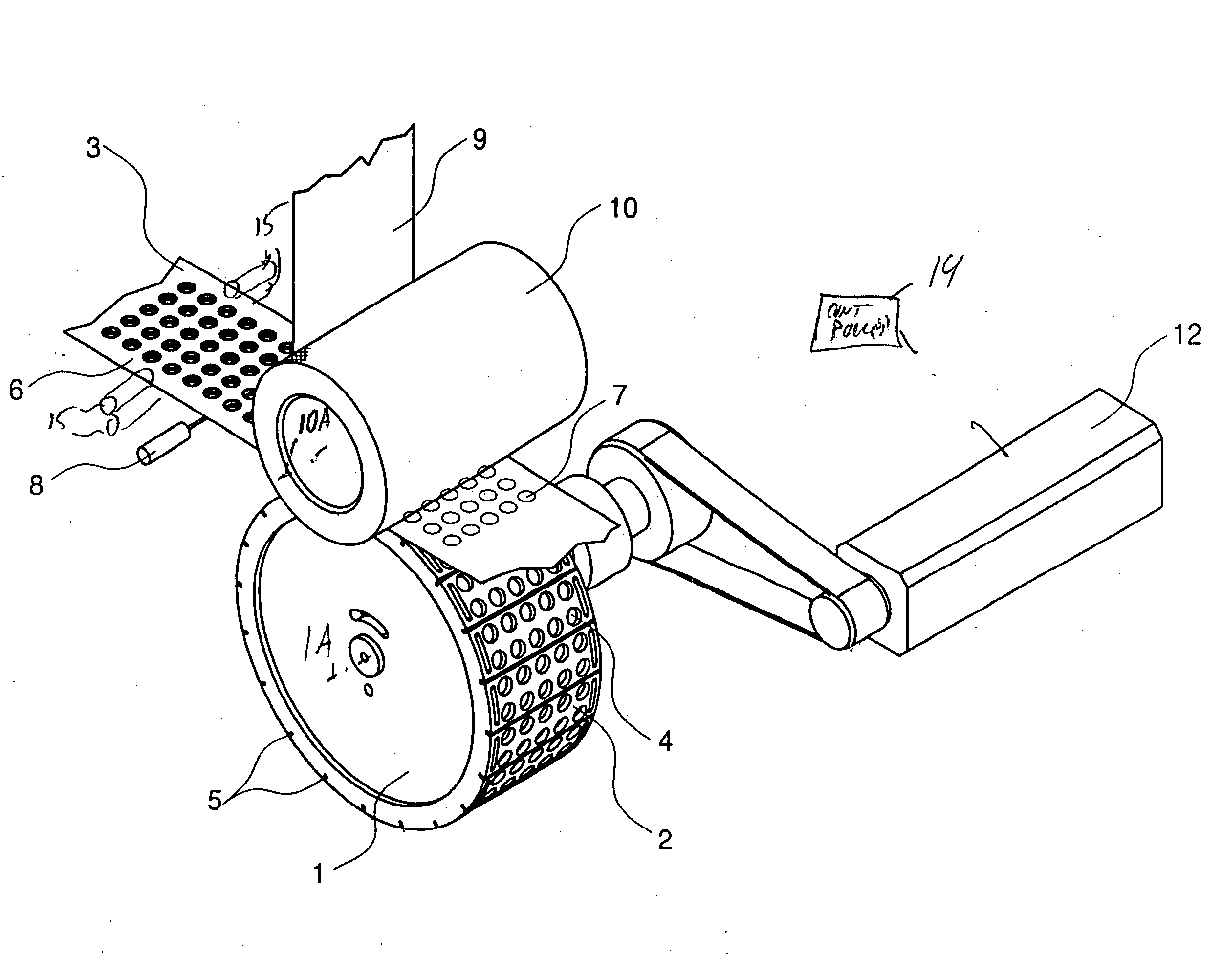 Apparatus for sealing a cover foil to a blister foil