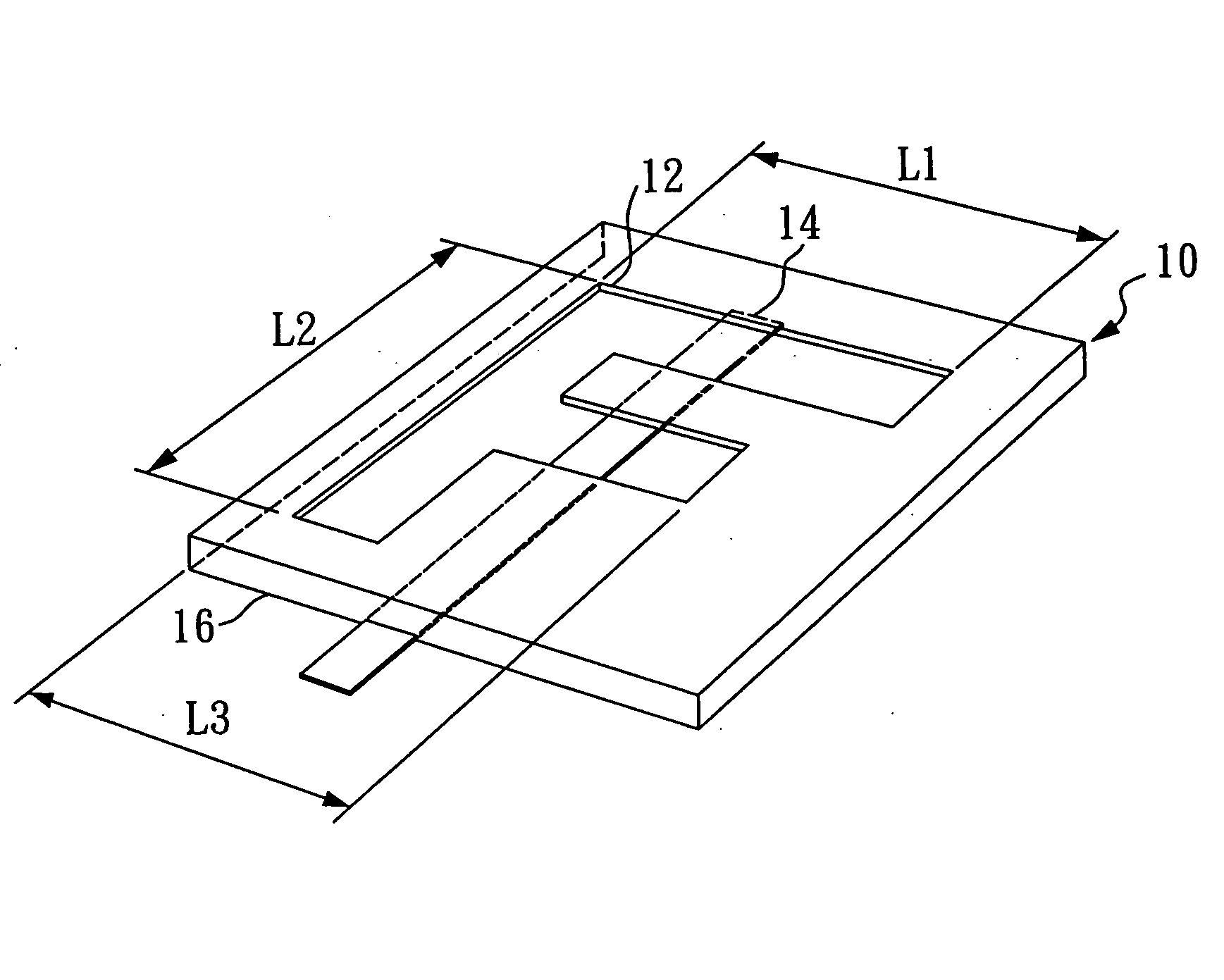 Dual operational frequency slot antenna