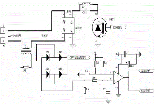 Method for anti-surge circuit for electromagnetic induction heating appliance