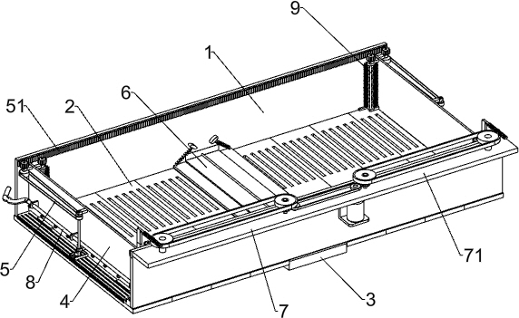 Hog house convenient for excrement cleaning and used for livestock breeding