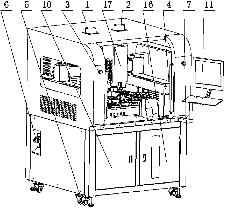 High-precision full-automatic BGA repair workbench