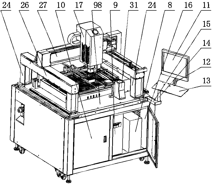 High-precision full-automatic BGA repair workbench