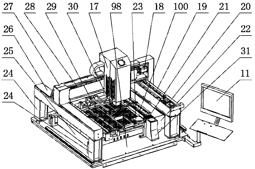 High-precision full-automatic BGA repair workbench