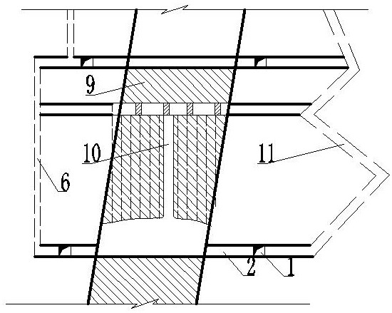 Ore stoping method for reducing mining and cutting work amount of VCR method