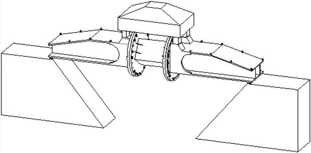 Box beam combined bending moment test mechanism