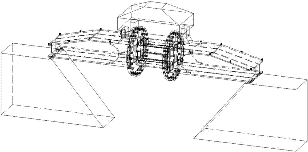 Box beam combined bending moment test mechanism