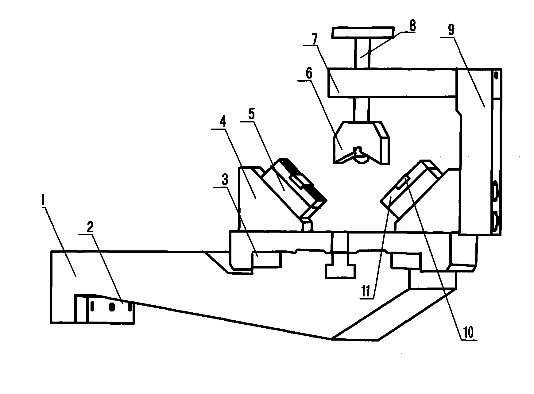 Clamping method for shaft parts and holding device