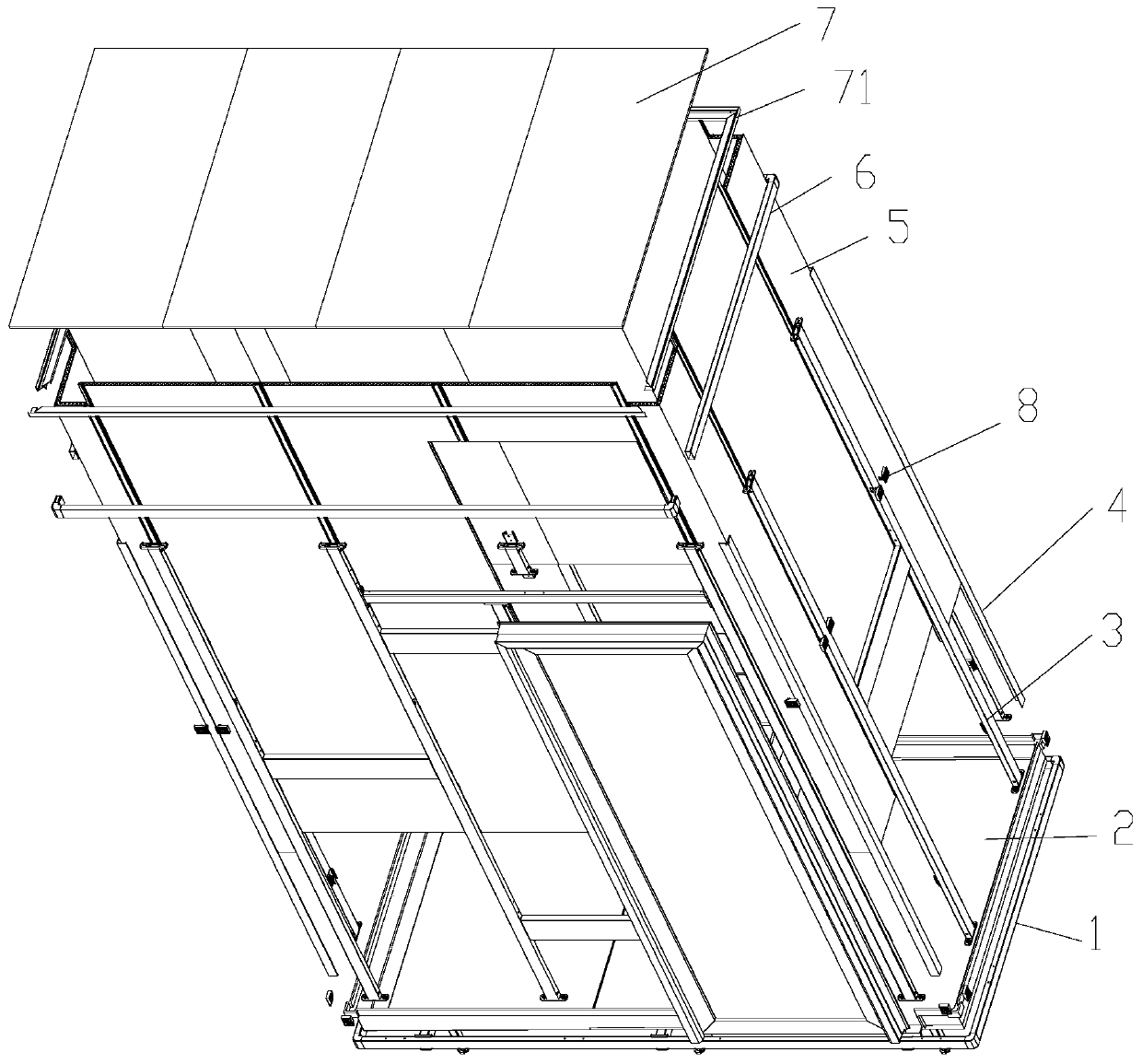 Frame type decoration structure and mounting method thereof