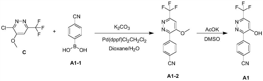 Weeding composition containing trifluoromethyl pyridazinol compound, and application of weeding composition