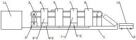 Board detecting mechanism for wood packing box