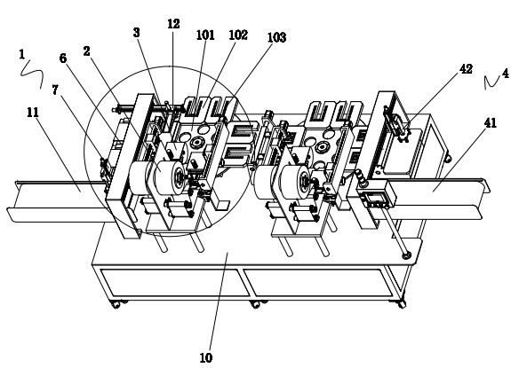 Automatic laminator for flexible-package lithium battery