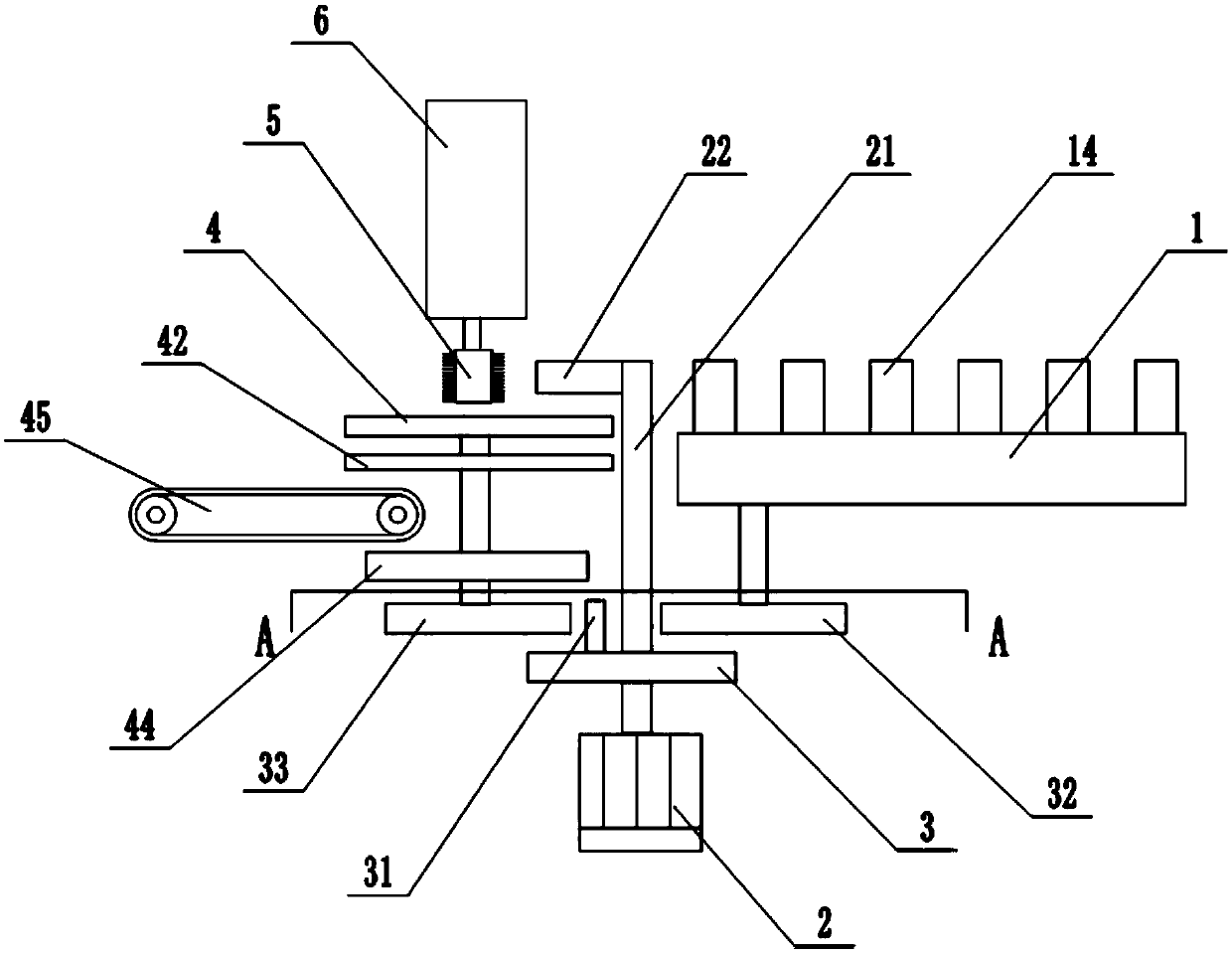 Steel pipe in-batch rust removal device