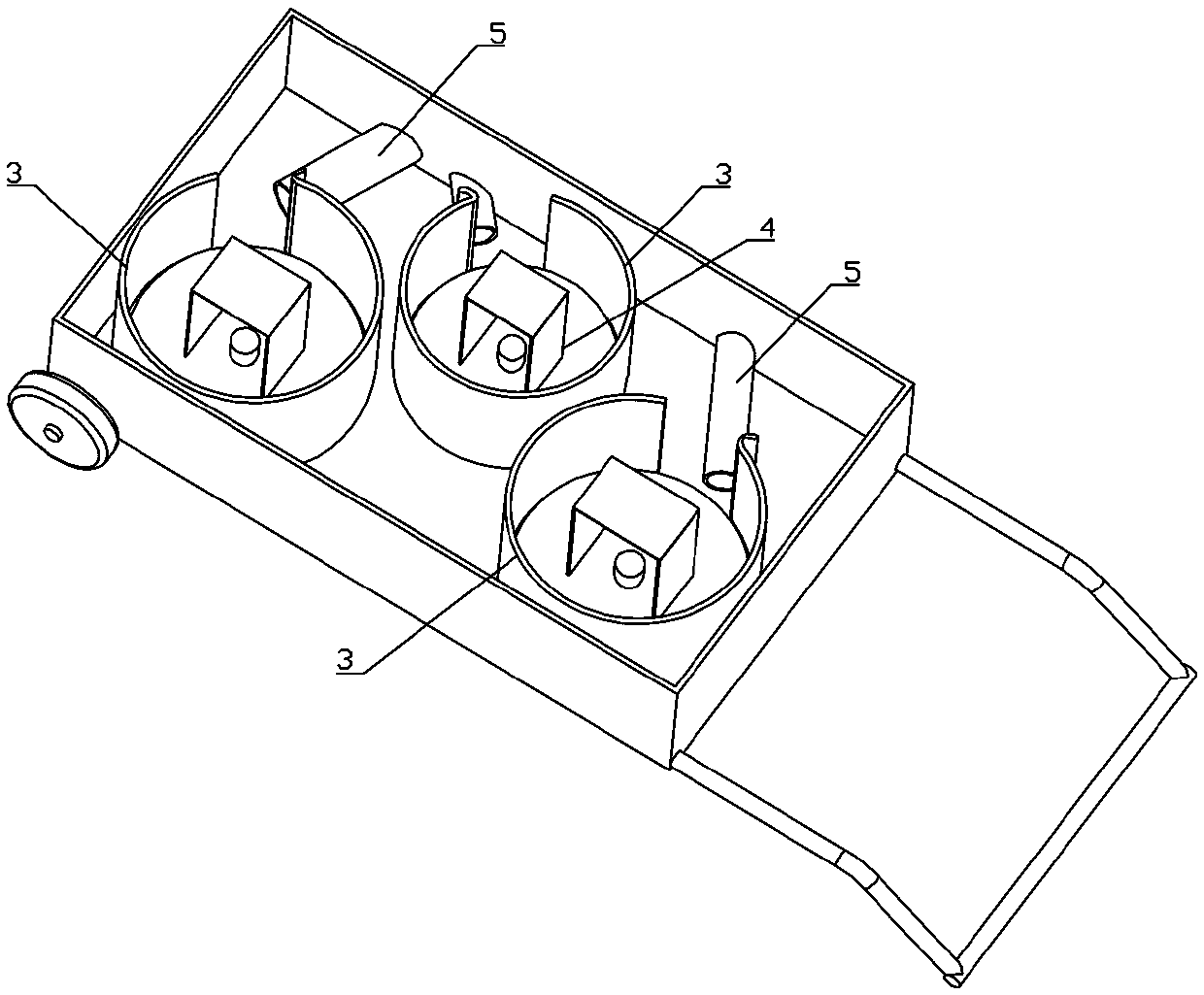 Movable and convenient pay-off box and pay-off method thereof