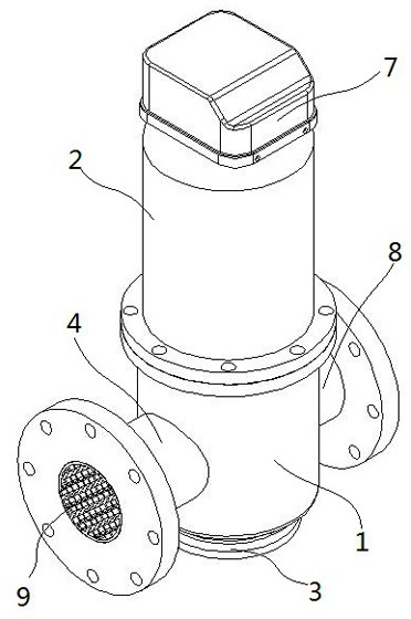 Ultrasonic flowmeter with rectangular flow channel