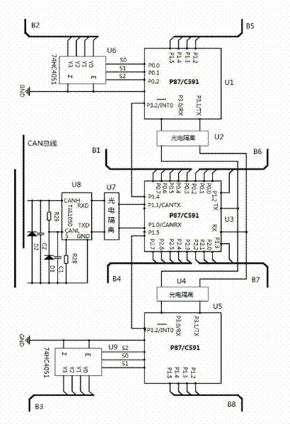 SOC detection and energy balancing system for drive power of pure electric urban bus, and method of the same