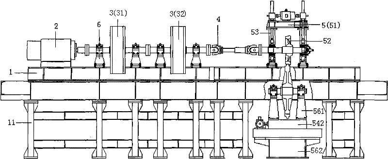 Wheel wear resistance combined test stand of rail vehicle